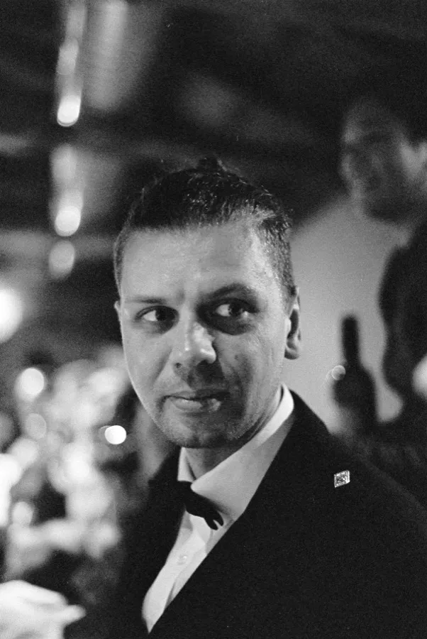 Jonty Knox in traditional Scottish black tie